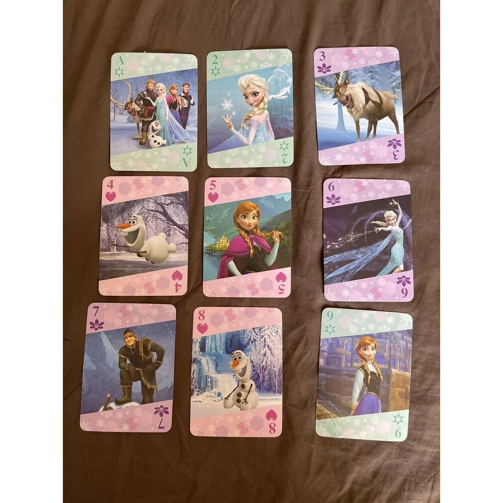 Disney FROZEN PLAYING CARDS Anna & Elsa JUMBO  Kids Childrens Card Game Deck 54